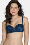 Zivame Celeste & Rose Padded Wired 3/4Th Coverage Strapless Bra - Gibraltor Sea — thumbnail 3